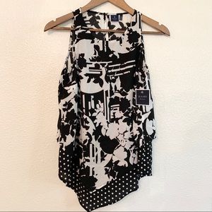 Black & White Kaari Blue Top XS